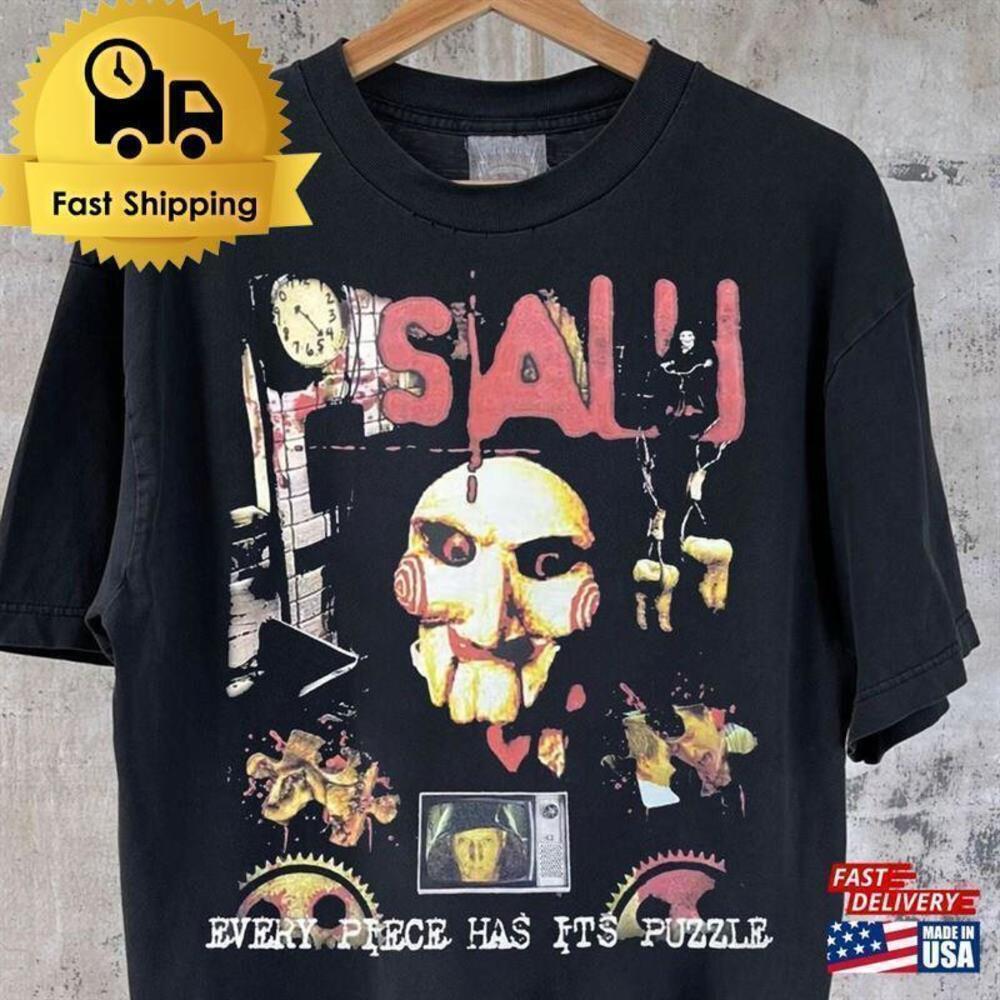 Dbruze Retro Rap Movie Inspired Saw 90S Horror Fan Classic Unisex T-Shirt